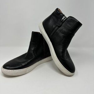 Gentle Souls by Kenneth Cole Carter‎ 8 Black Booties Sneaker Zip up Leather High